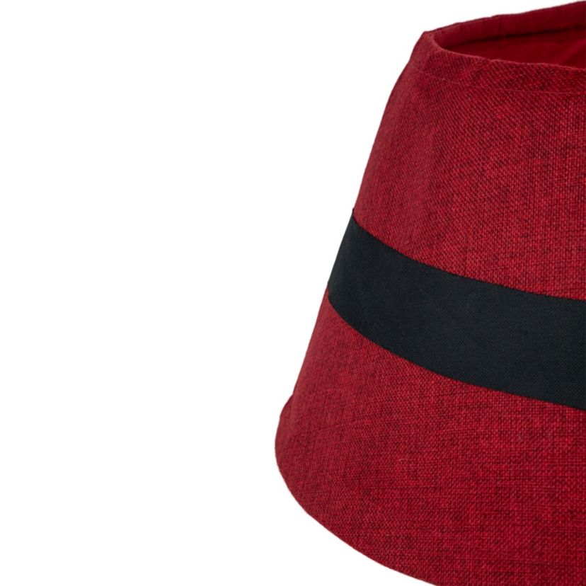 26.75" Red Santas Belt Round Christmas Tree Collar