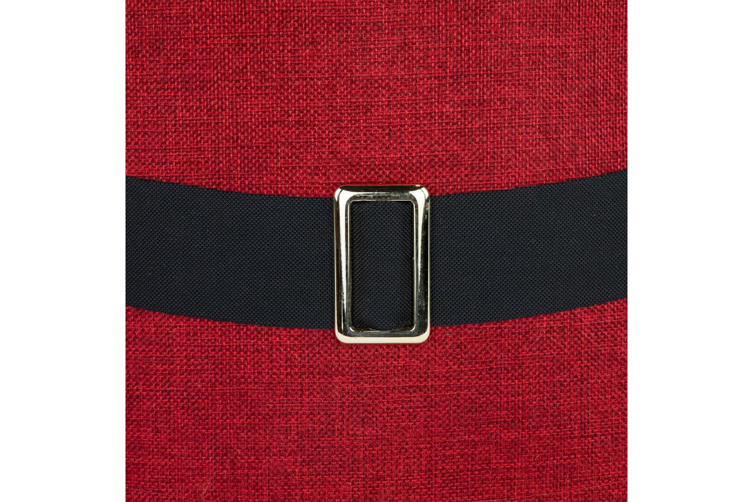 26.75" Red Santas Belt Round Christmas Tree Collar