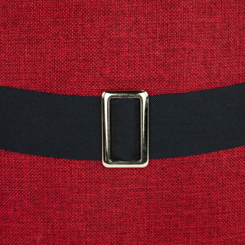 26.75" Red Santas Belt Round Christmas Tree Collar
