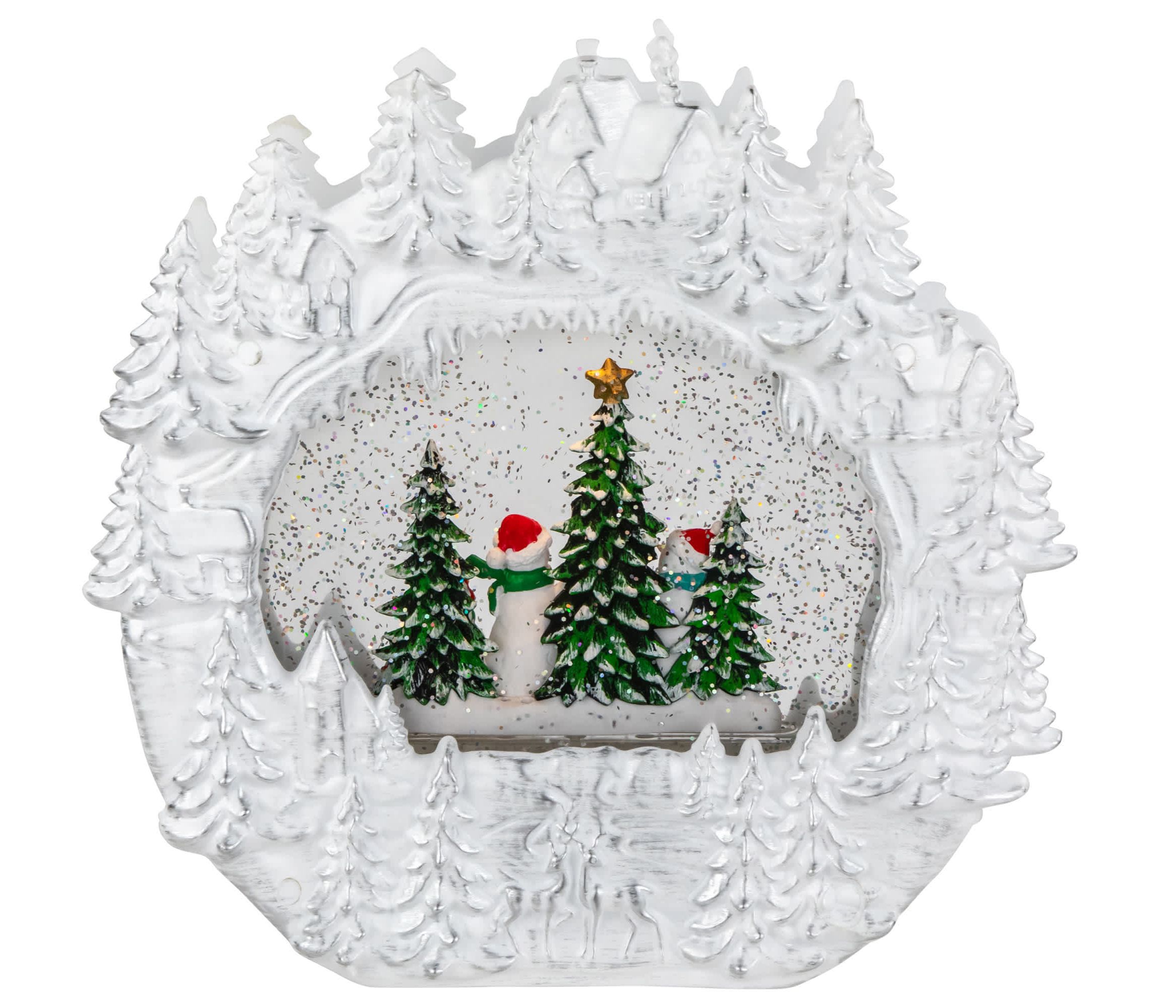 LED Lighted Caroling Snowmen Christmas Snow Globe - 9.5"
