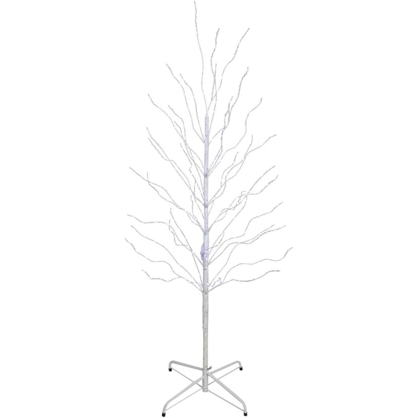 5ft LED Lighted White Birch Christmas Twig Tree - Cool White Lights