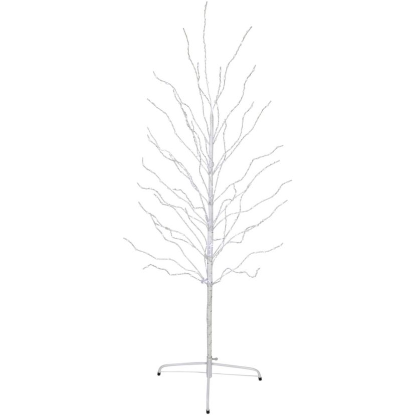 5ft LED Lighted White Birch Christmas Twig Tree - Cool White Lights