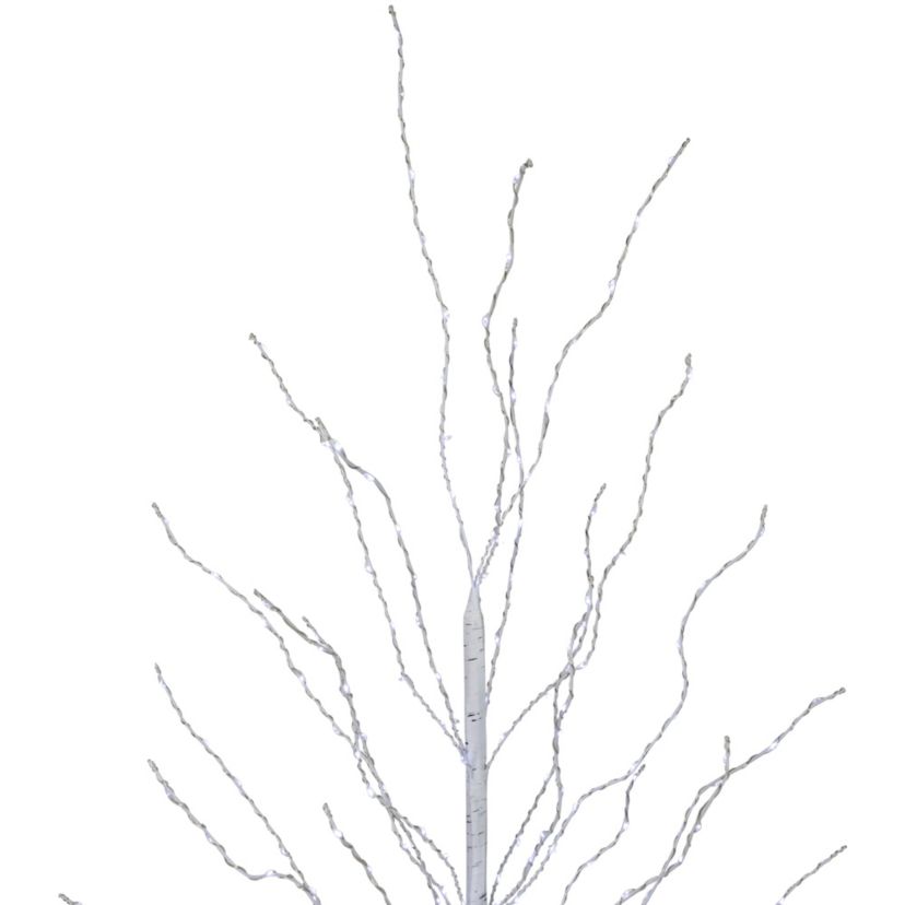 5ft LED Lighted White Birch Christmas Twig Tree - Cool White Lights