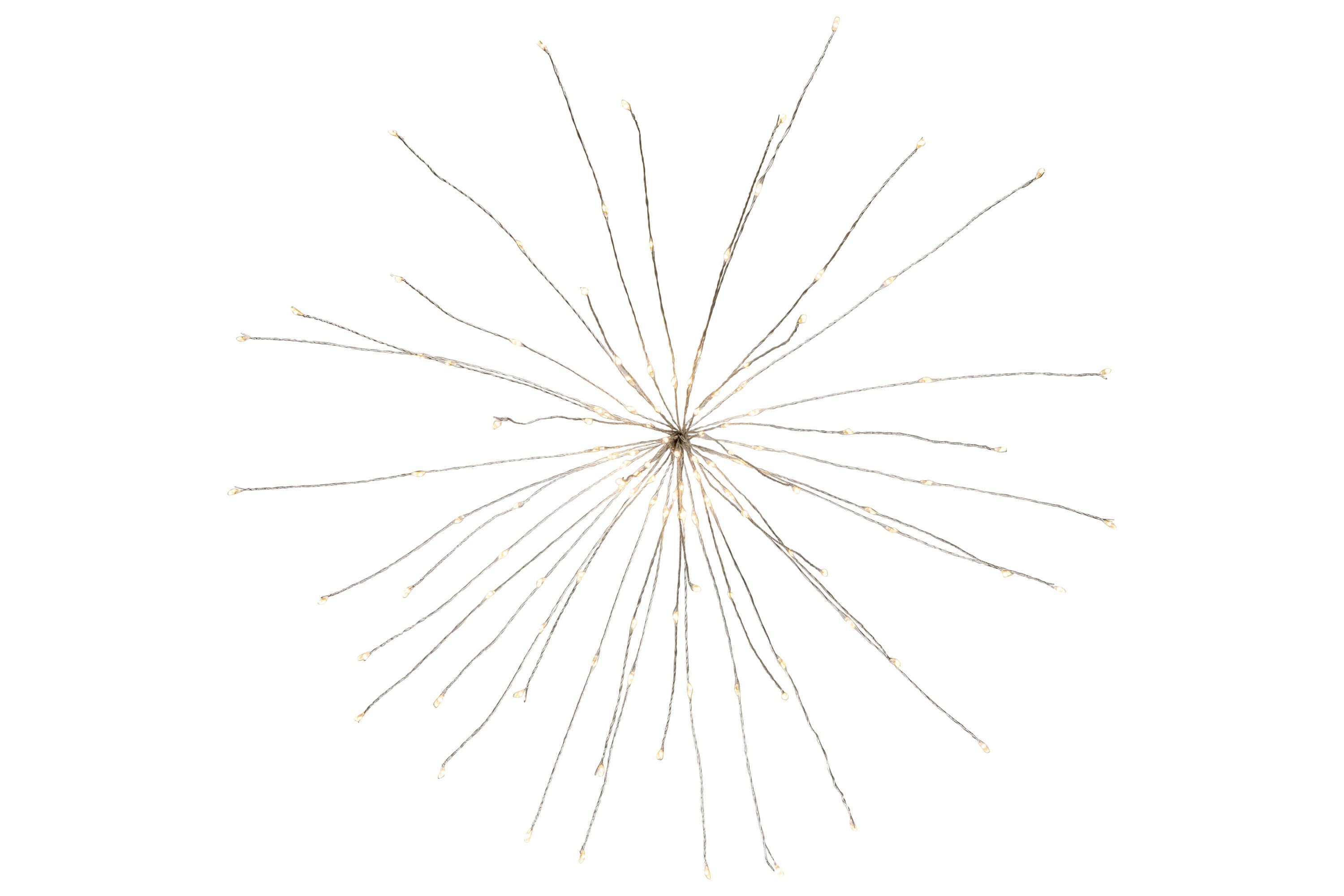 20" LED Lighted Firework Green Branch Christmas Decoration - Warm White and Red Lights