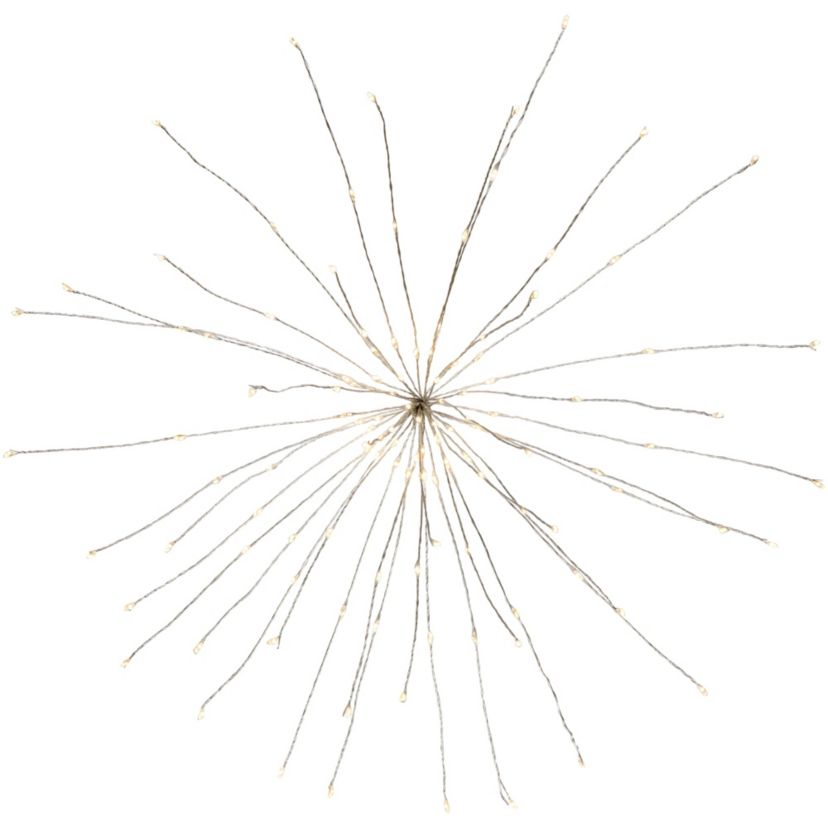 20" LED Lighted Firework Green Branch Christmas Decoration - Warm White and Red Lights