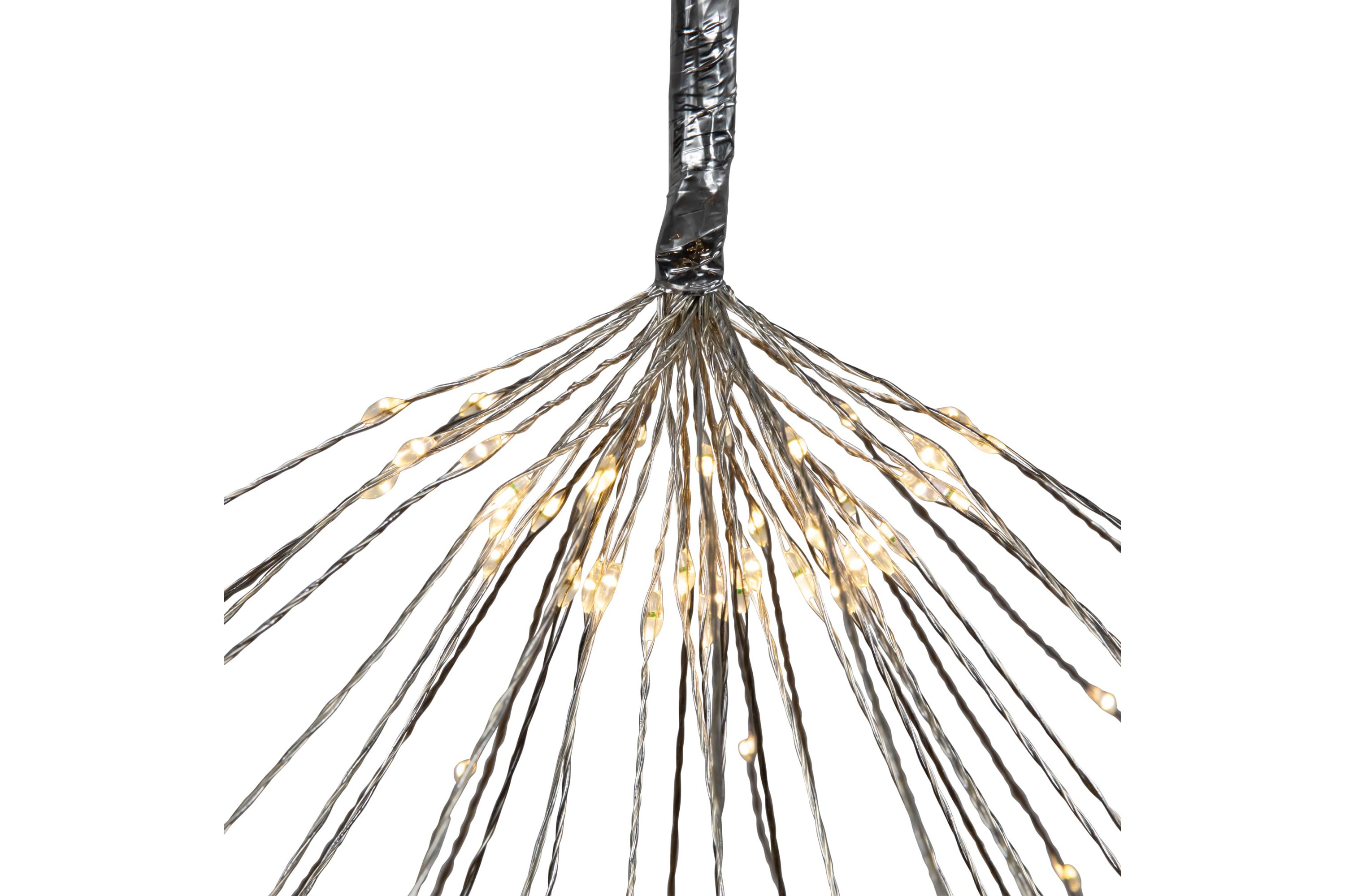 20" LED Lighted Firework Green Branch Christmas Decoration - Warm White and Red Lights