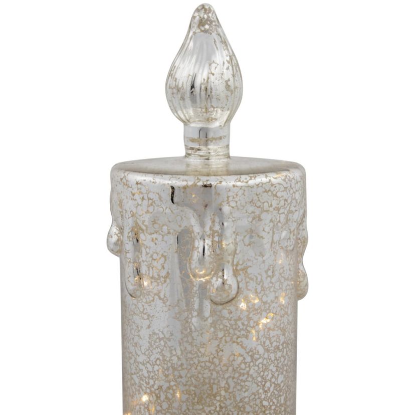 13inch LED Lighted Gold Dripping Candle Christmas Decoration