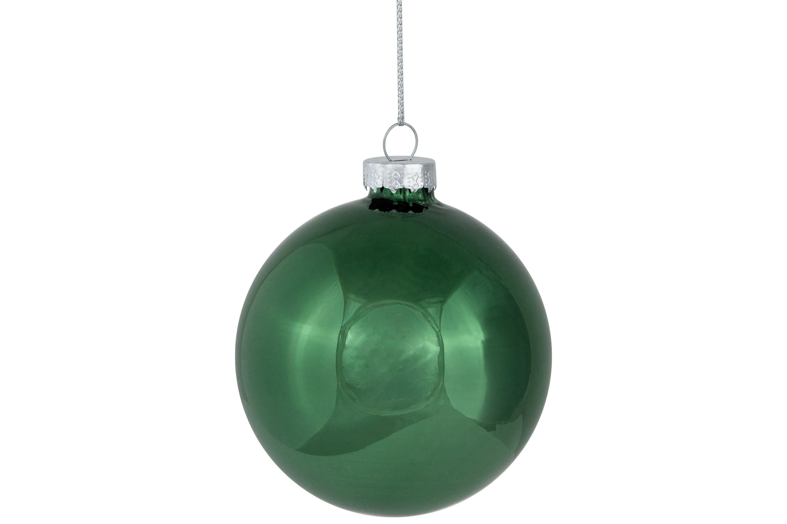 Matte and Shiny Finish Ball Glass Christmas Ornaments - 3" (80mm) - Dark Aquamarine - 9ct
