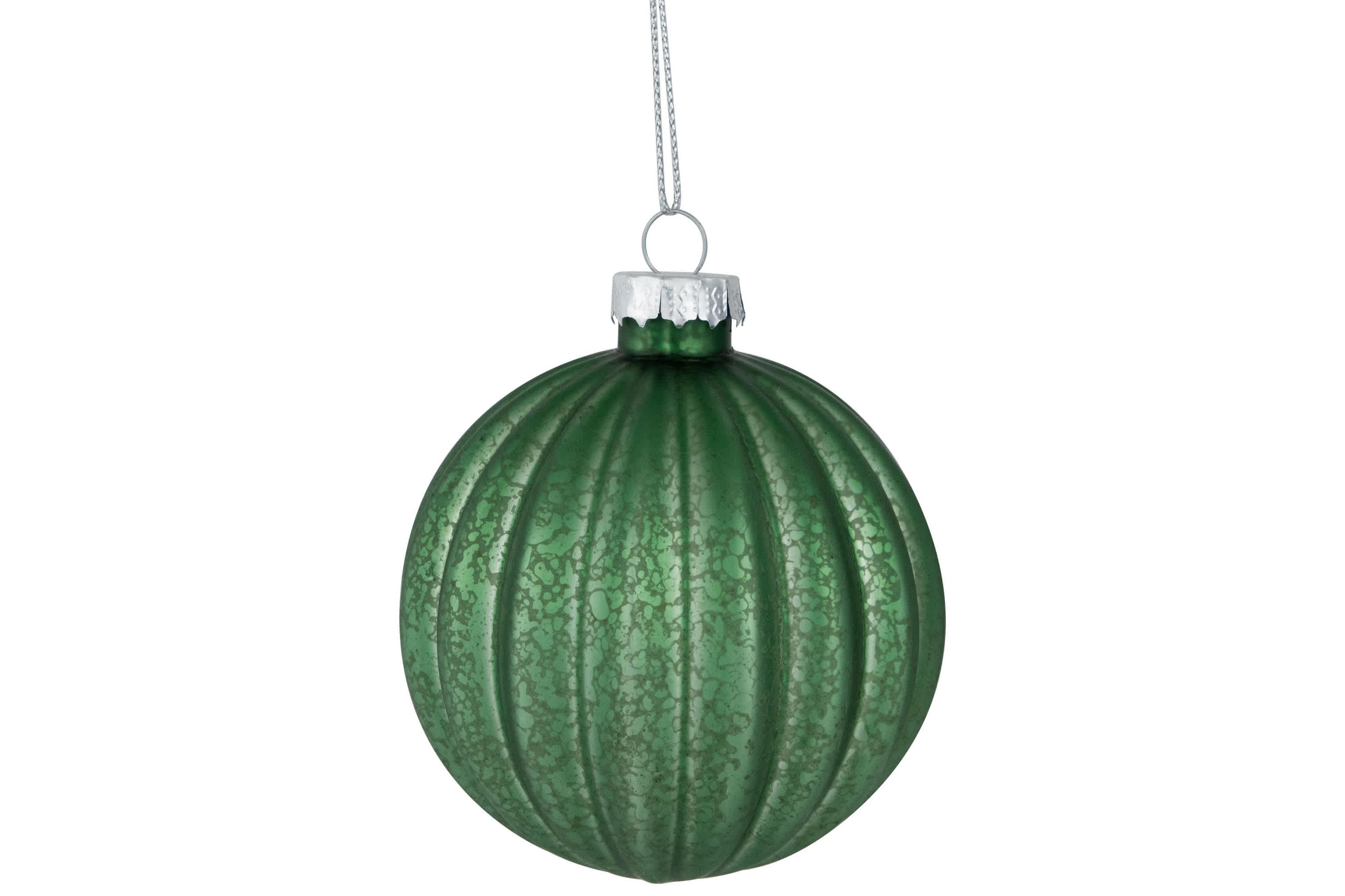Matte and Shiny Finish Ball Glass Christmas Ornaments - 3" (80mm) - Dark Aquamarine - 9ct