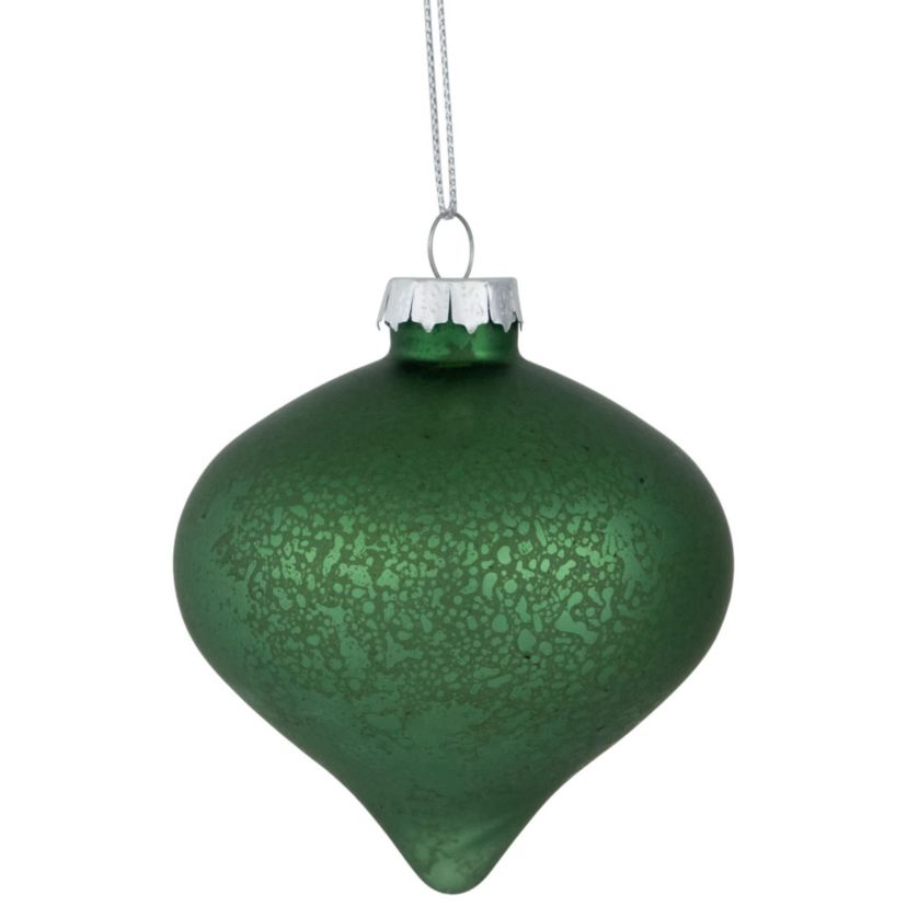 Matte and Shiny Finish Ball Glass Christmas Ornaments - 3" (80mm) - Dark Aquamarine - 9ct