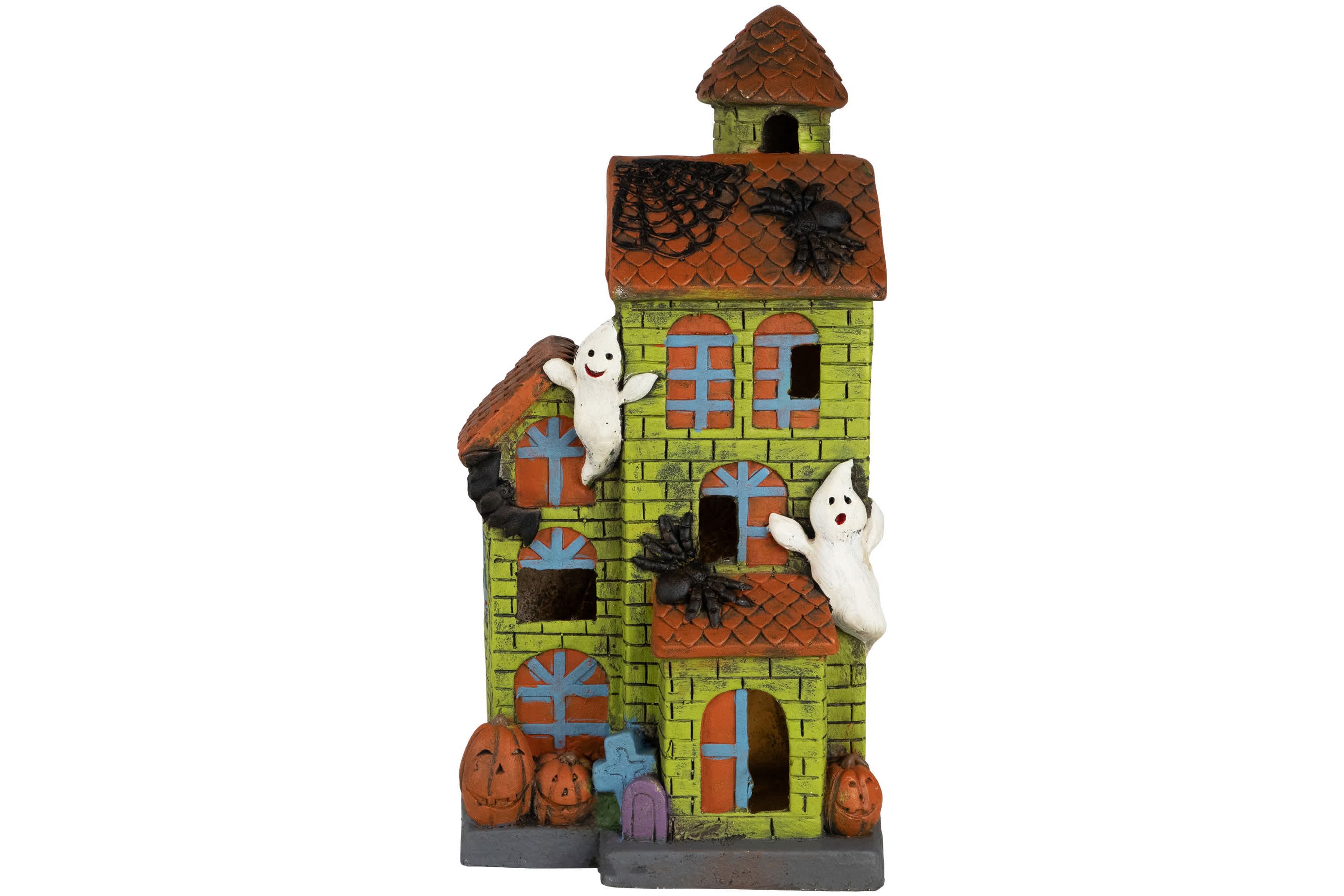 LED Lighted Ghostly Haunted House Halloween Decoration - 20"