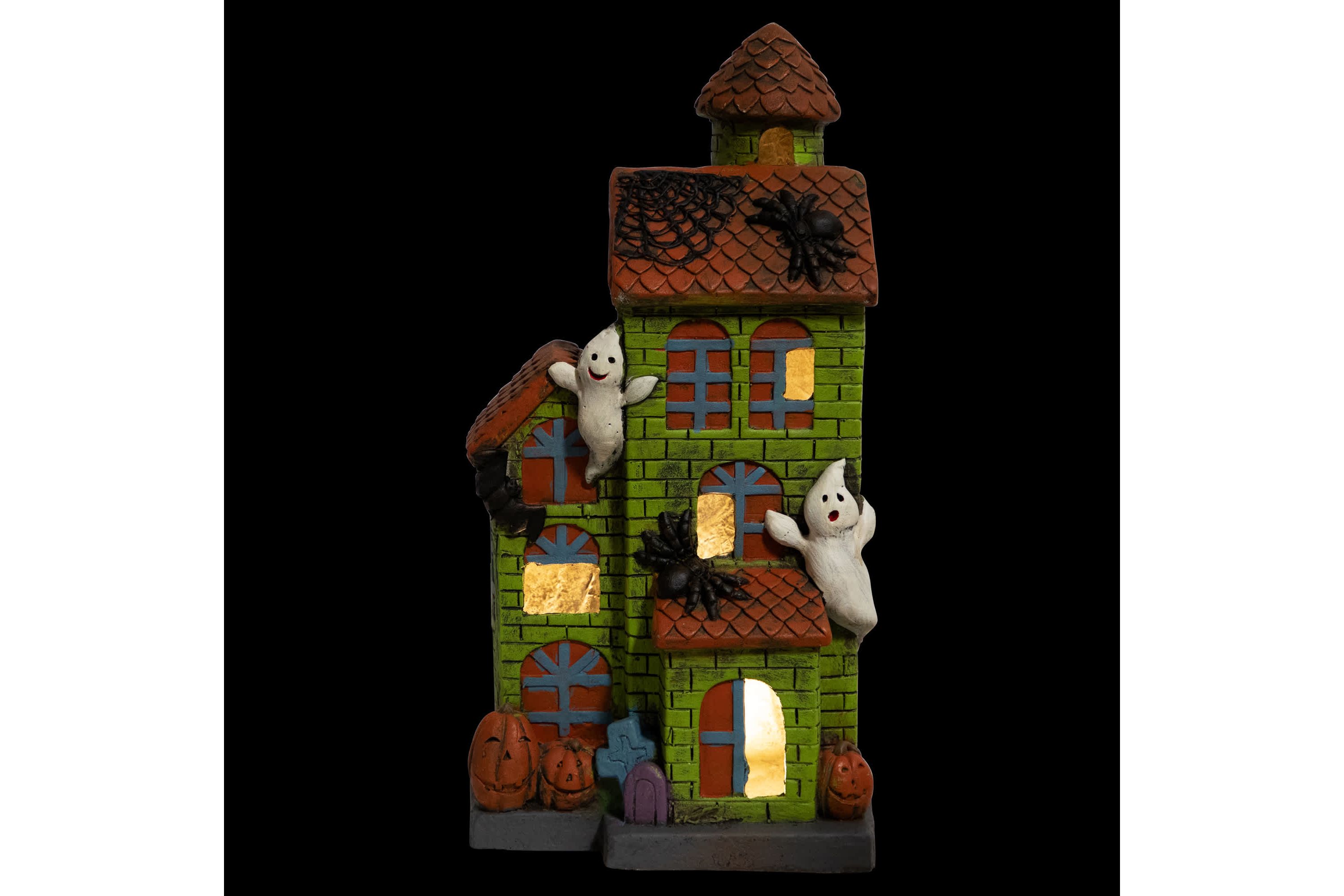 LED Lighted Ghostly Haunted House Halloween Decoration - 20"