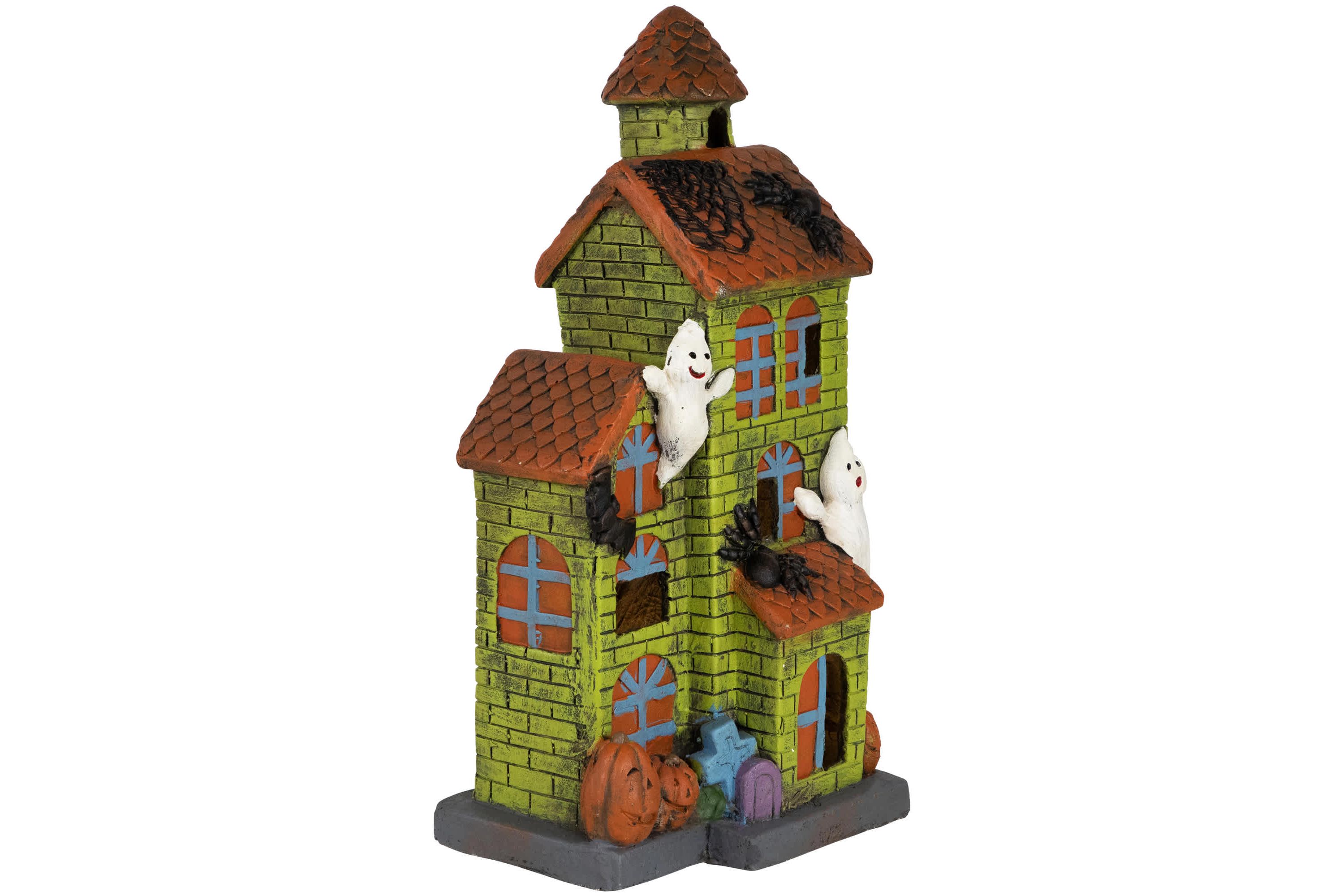 LED Lighted Ghostly Haunted House Halloween Decoration - 20"