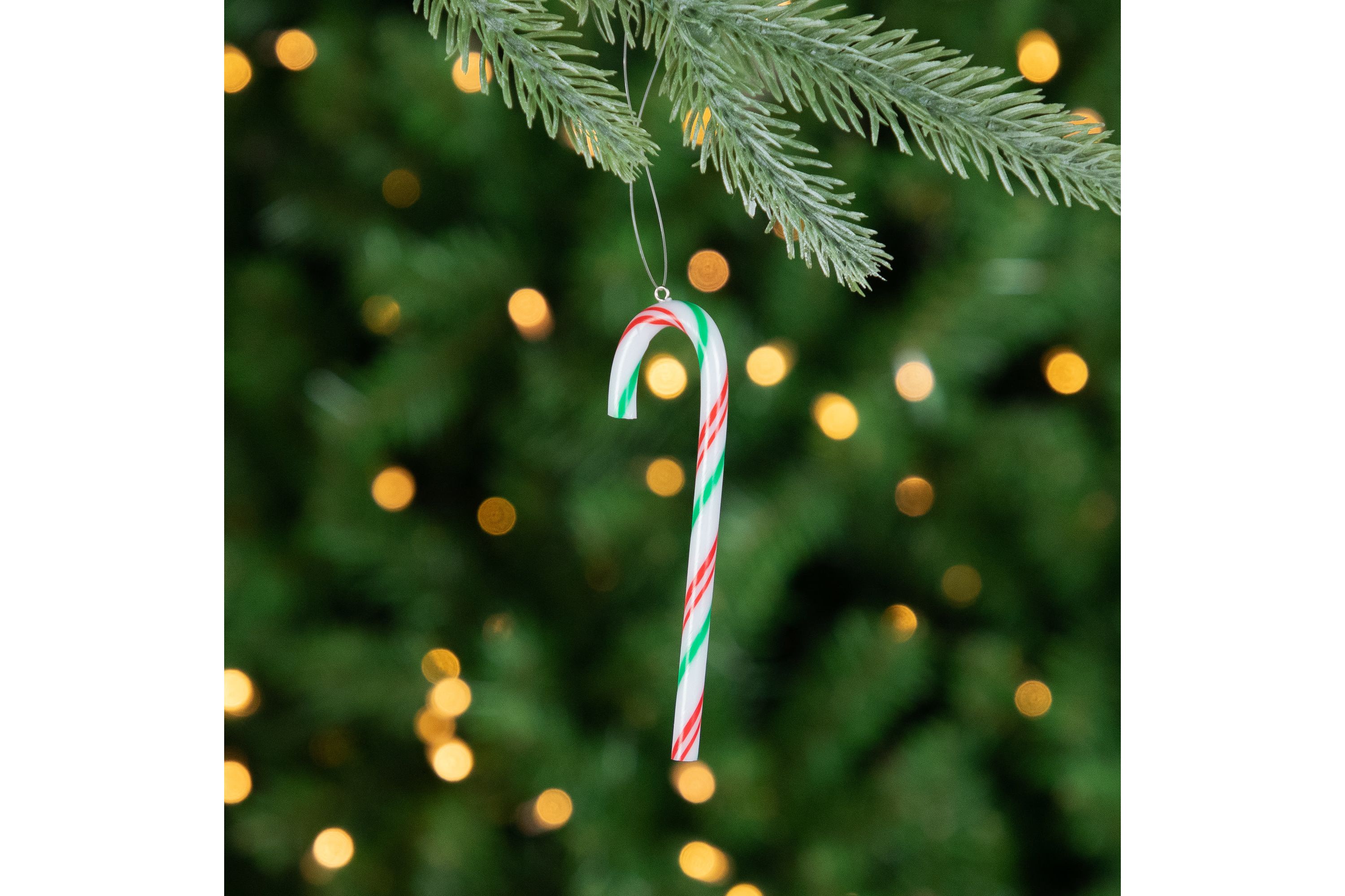 12ct Multi Twist Candy Cane Christmas Ornaments 4"
