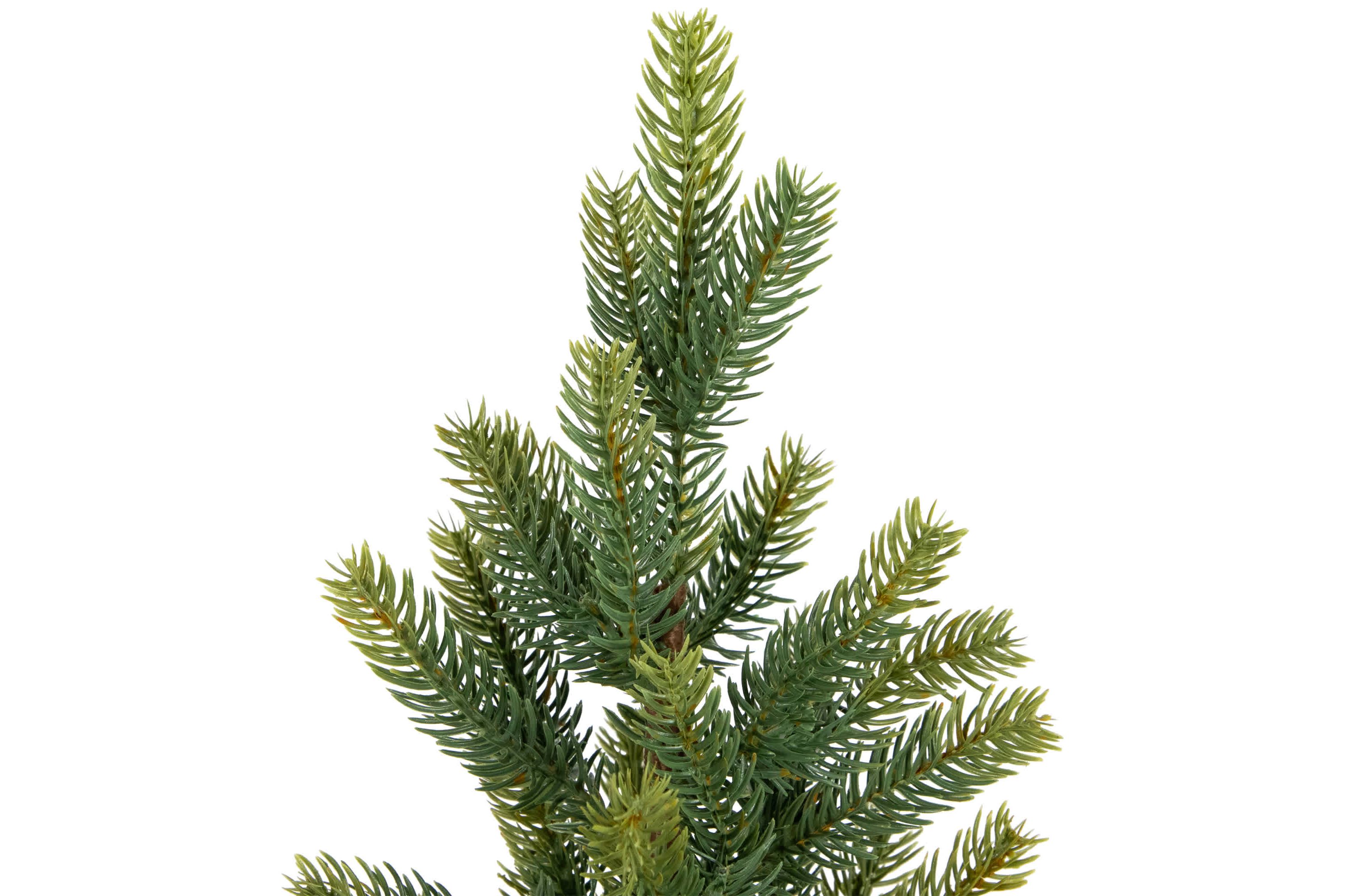 Mini Christmas Pine Artificial Christmas Trees with Burlap Base - 18" - Set of 3