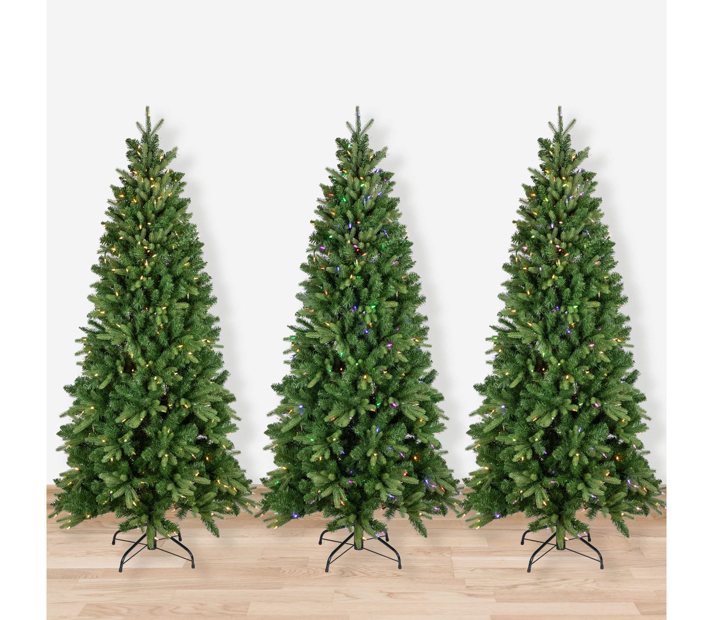 Real Touch™️ Pre-Lit Washington Frasier Fir Multi-Function Slim Christmas Tree - 7.5 - Dual Color LED Lights