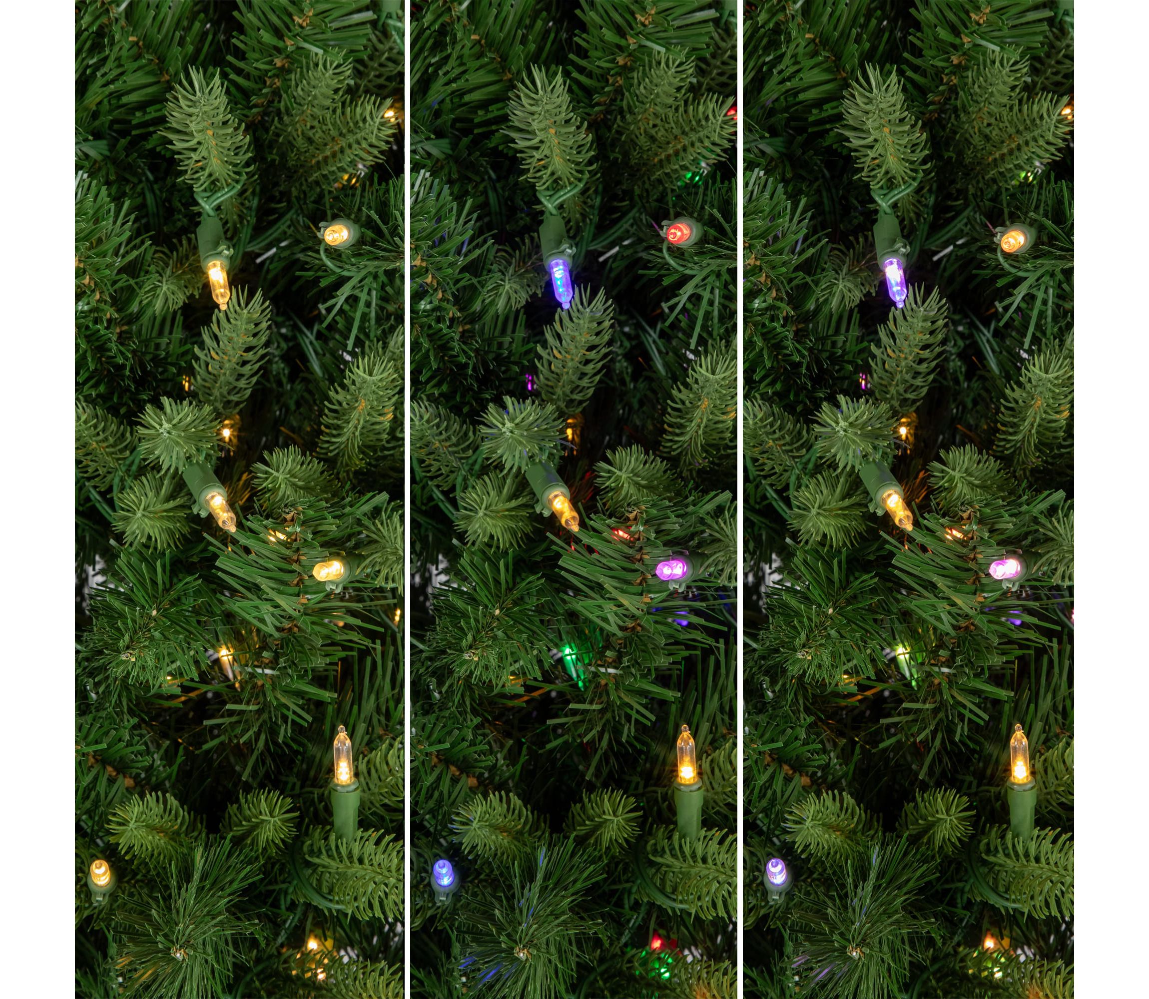 Real Touch™️ Pre-Lit Washington Frasier Fir Multi-Function Slim Christmas Tree - 7.5 - Dual Color LED Lights