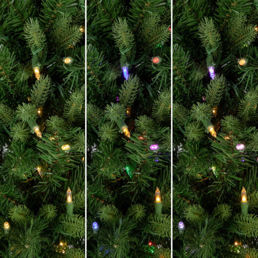 Real Touch™️ Pre-Lit Washington Frasier Fir Multi-Function Slim Christmas Tree - 7.5 - Dual Color LED Lights