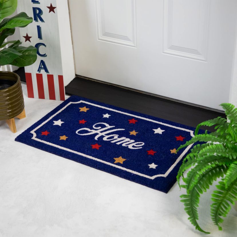 Blue Coir "Home" Americana Outdoor Doormat 18" x 30"