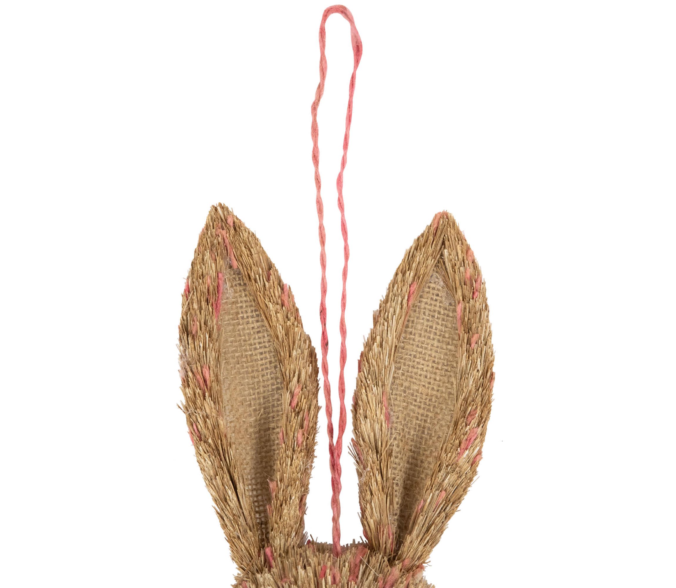 Easter Bunny with Bow Hanging Wall Decoration - 21"