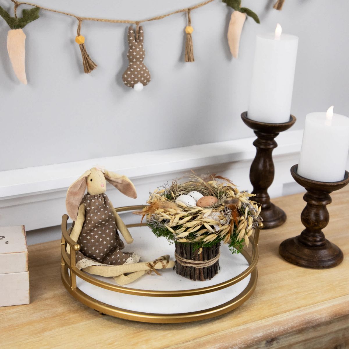 Birds Nest with Eggs Easter Bundle Decoration - 6.5"