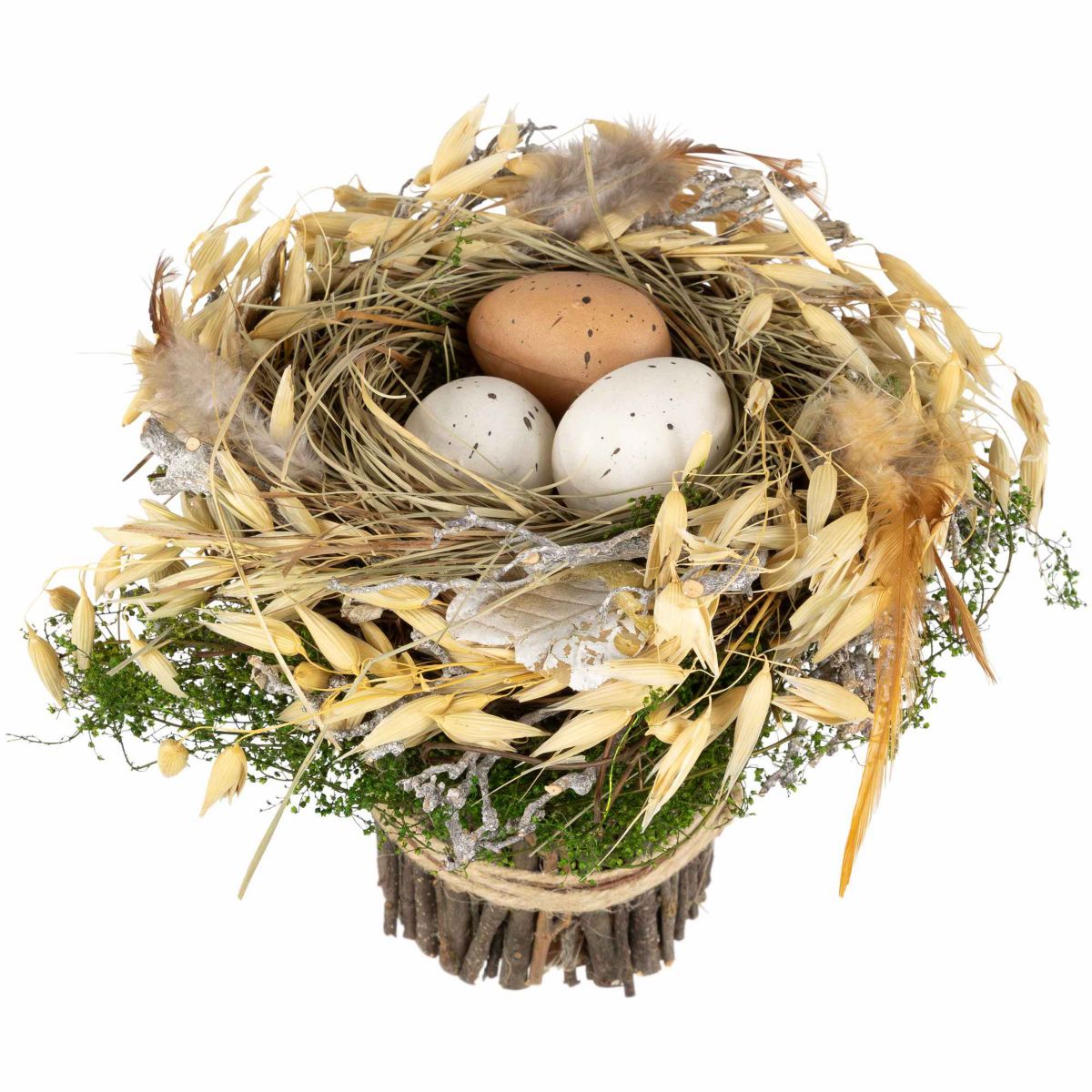 Birds Nest with Eggs Easter Bundle Decoration - 6.5"