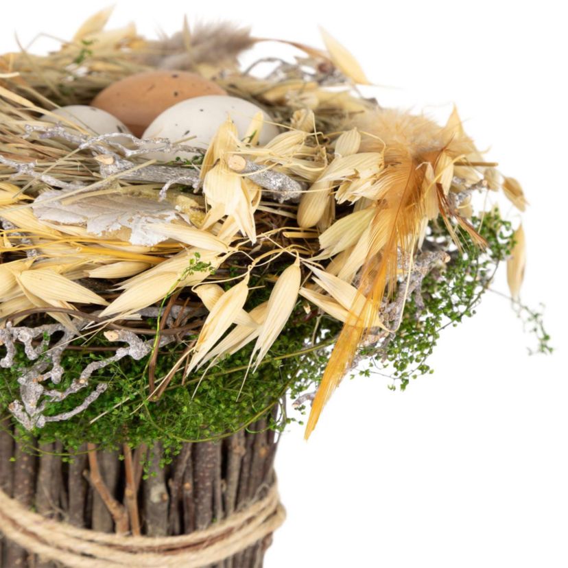Birds Nest with Eggs Easter Bundle Decoration - 6.5"