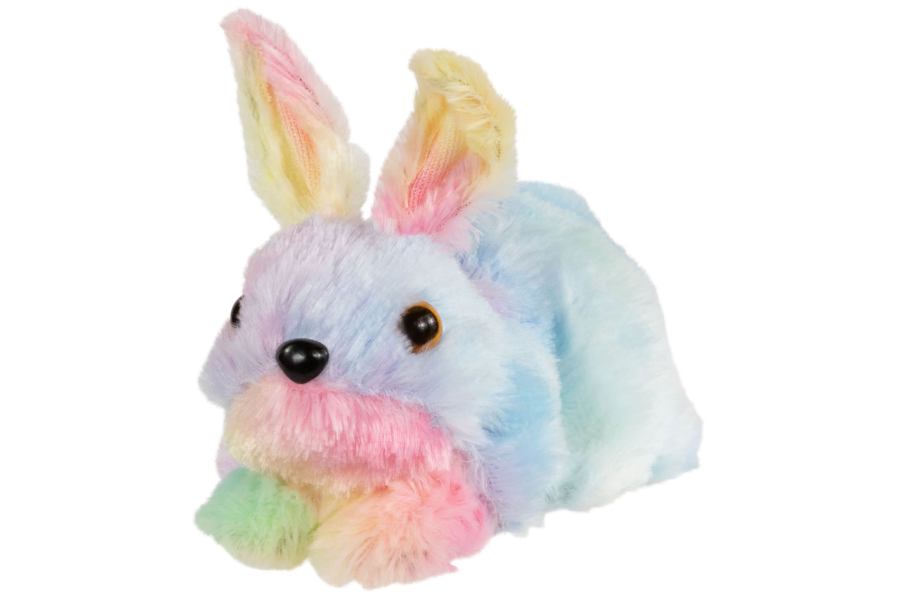 Plush Pastel Easter Bunny Figurine - 7" - Multicolor