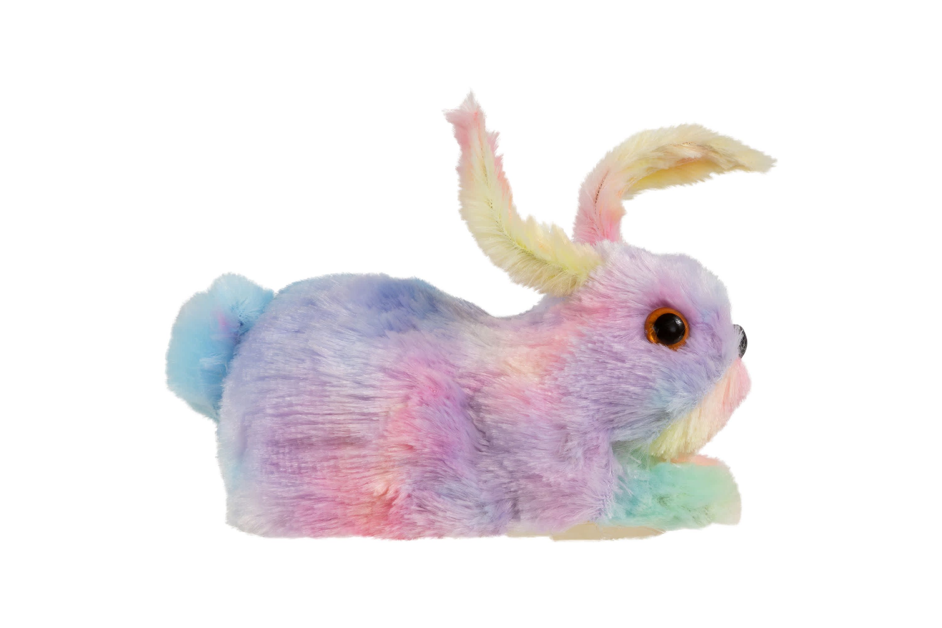 Plush Pastel Easter Bunny Figurine - 7" - Multicolor