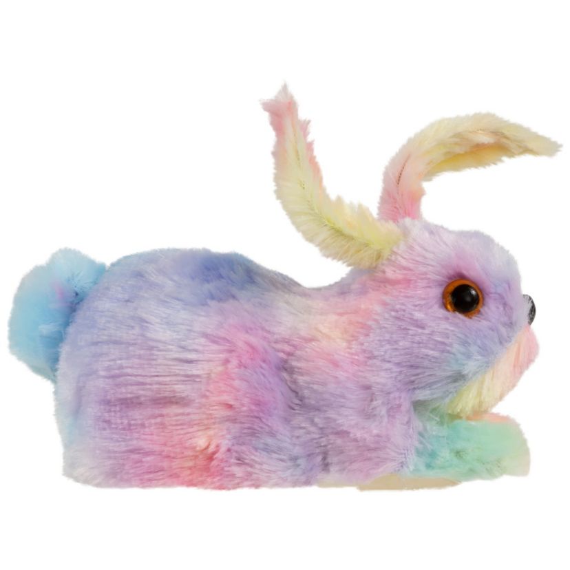 Plush Pastel Easter Bunny Figurine - 7" - Multicolor