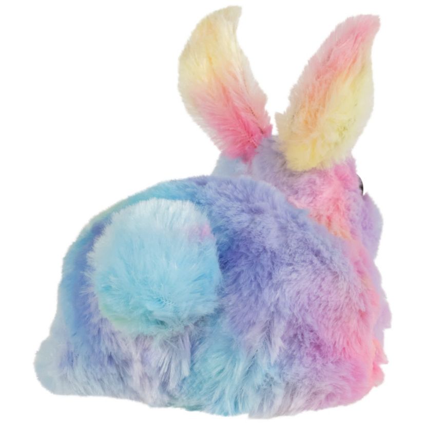 Plush Pastel Easter Bunny Figurine - 7" - Multicolor