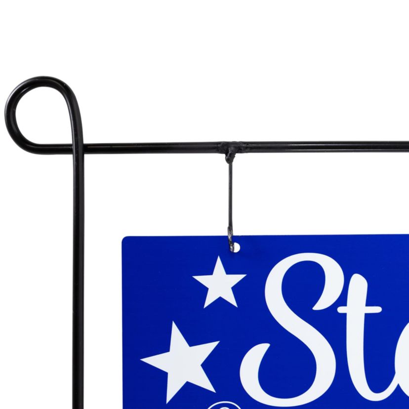 39.25" Stars and Stripes Forever Americana Outdoor Metal Yard Sign