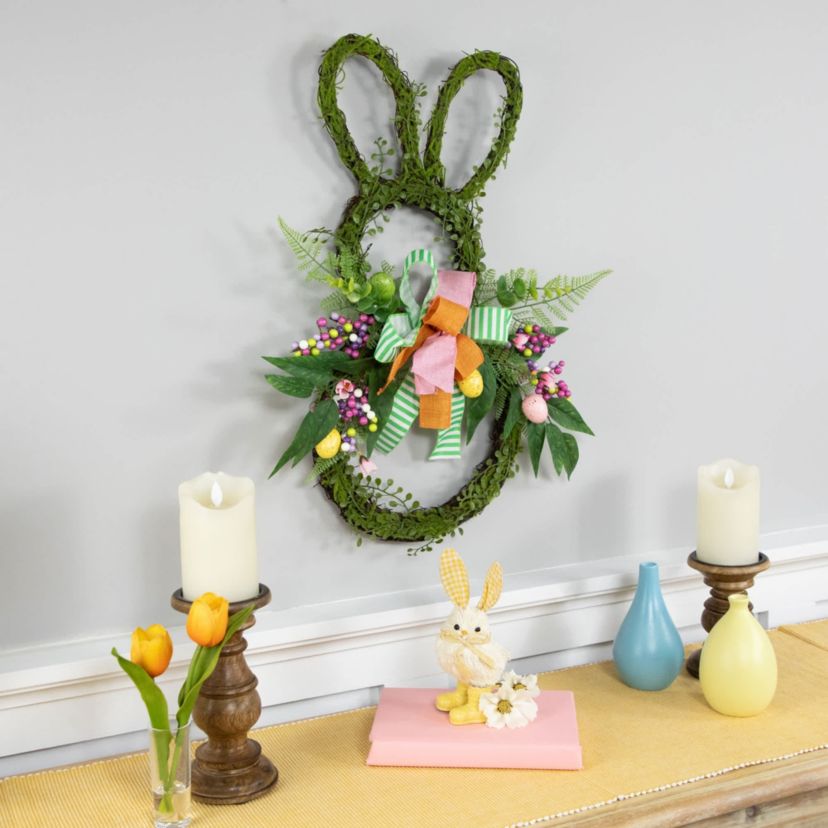 Twig and Vine Easter Bunny Artificial Wreath - 23"