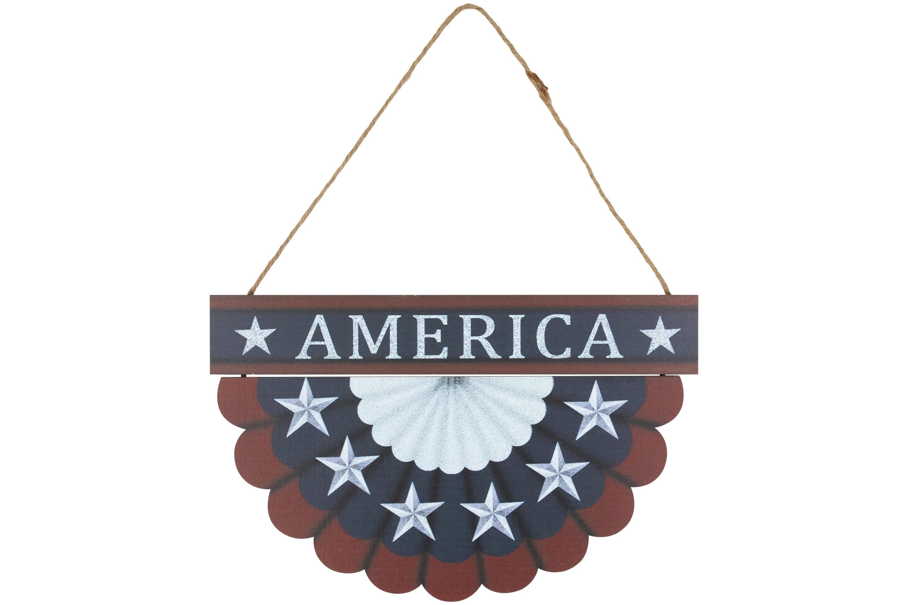 America Wall Bunting Patriotic Hanging Decoration - 11.75"