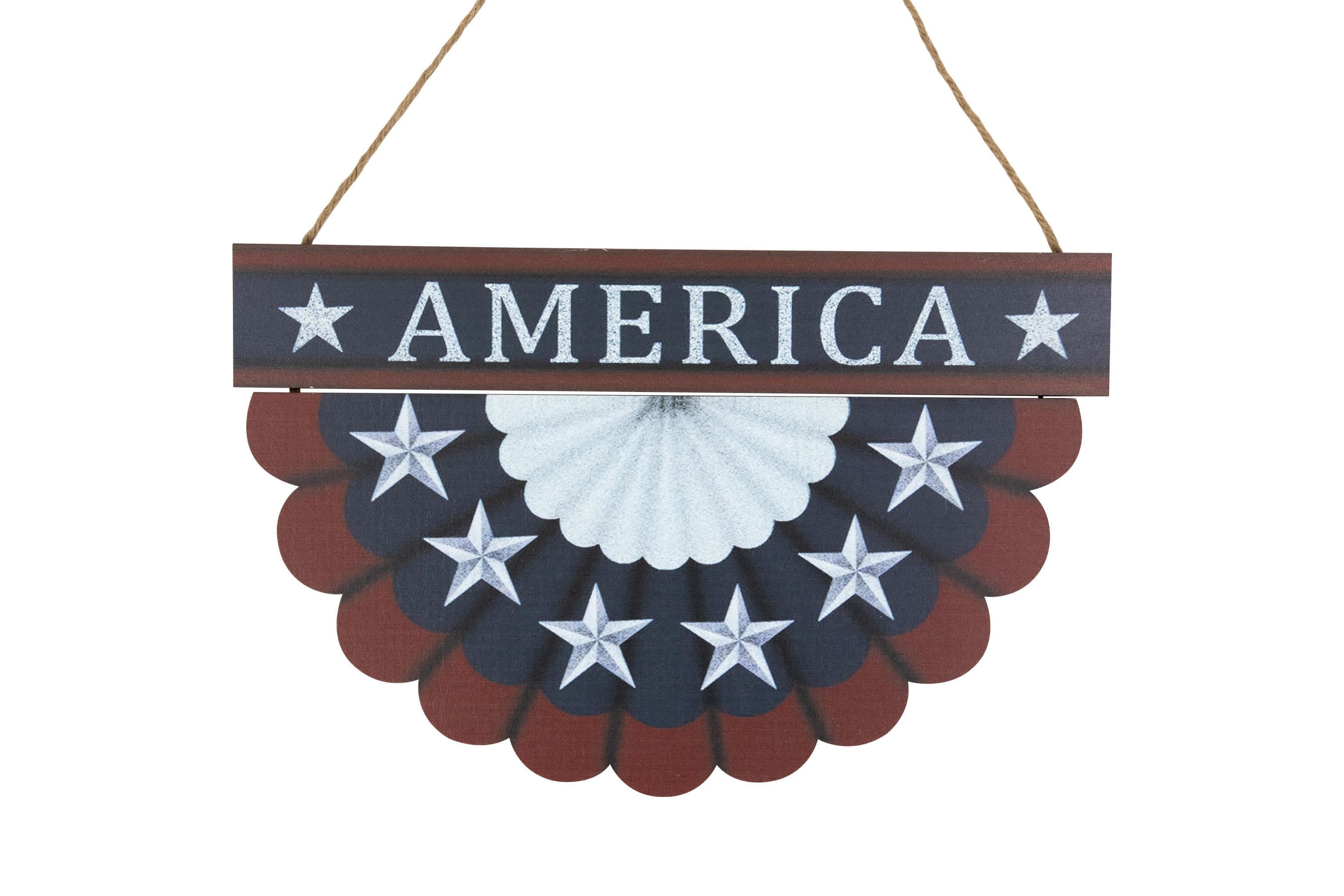 America Wall Bunting Patriotic Hanging Decoration - 11.75"