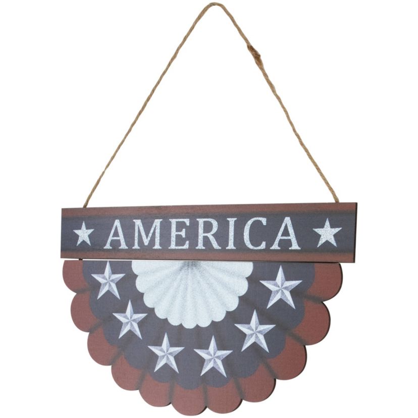 America Wall Bunting Patriotic Hanging Decoration - 11.75"