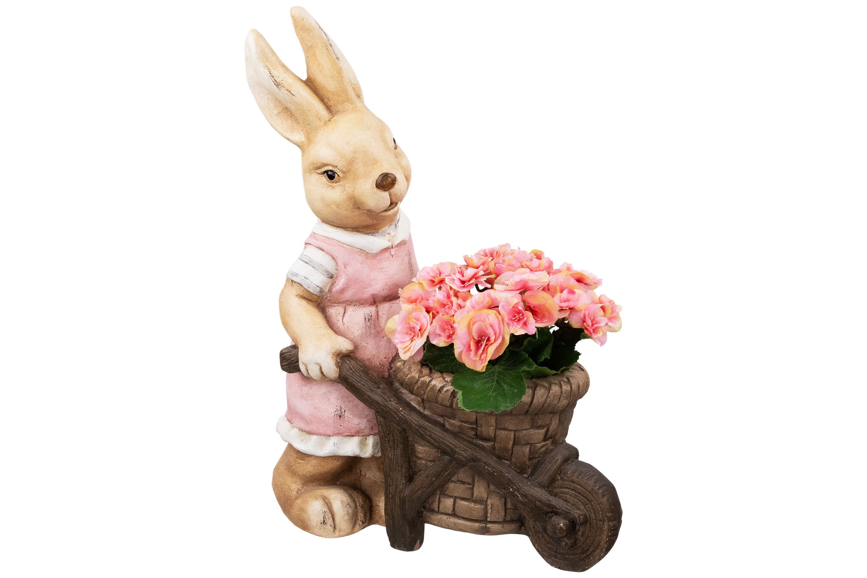 Girl Rabbit Outdoor Easter Garden Planter - 18.75"