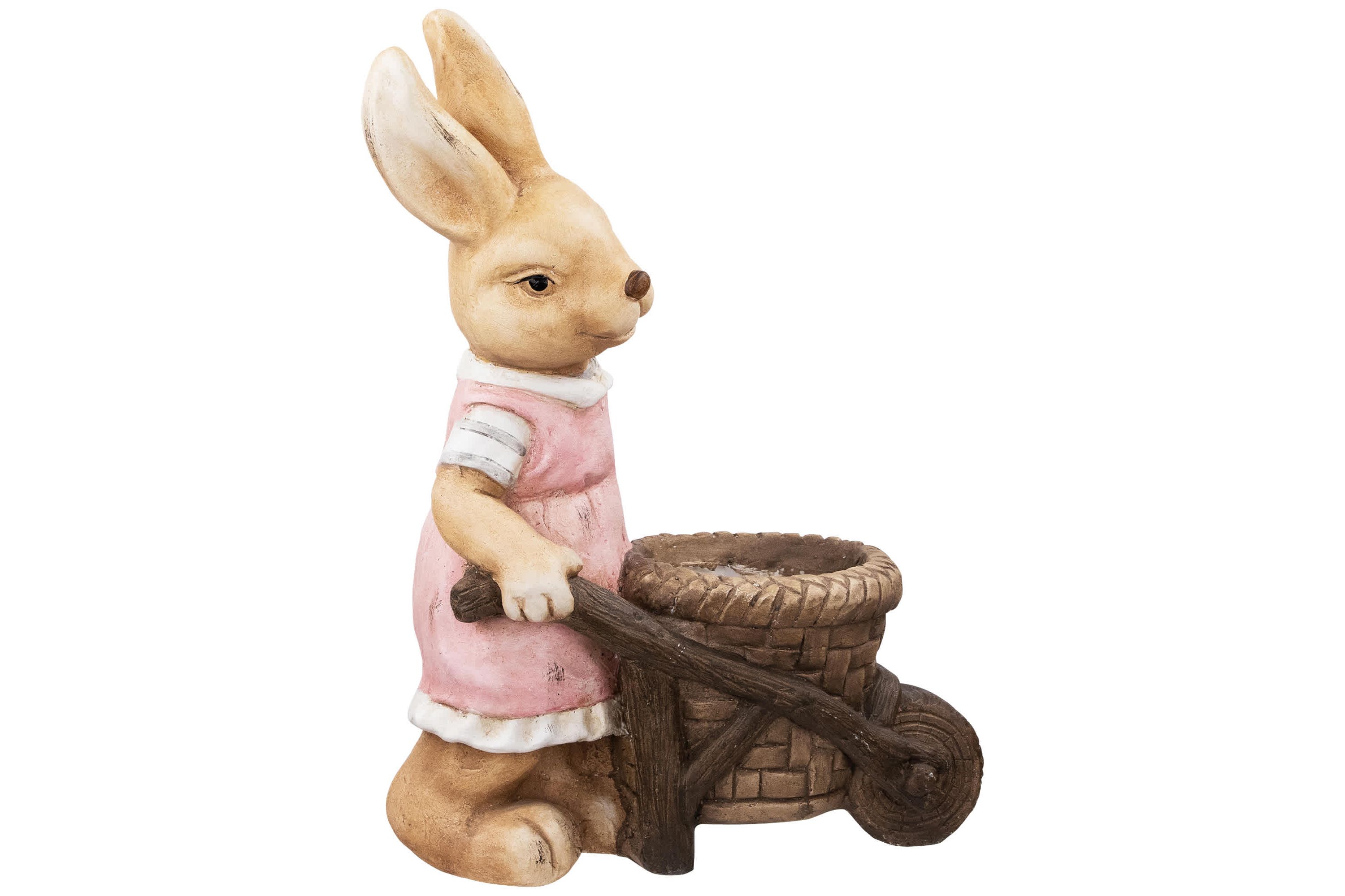 Girl Rabbit Outdoor Easter Garden Planter - 18.75"