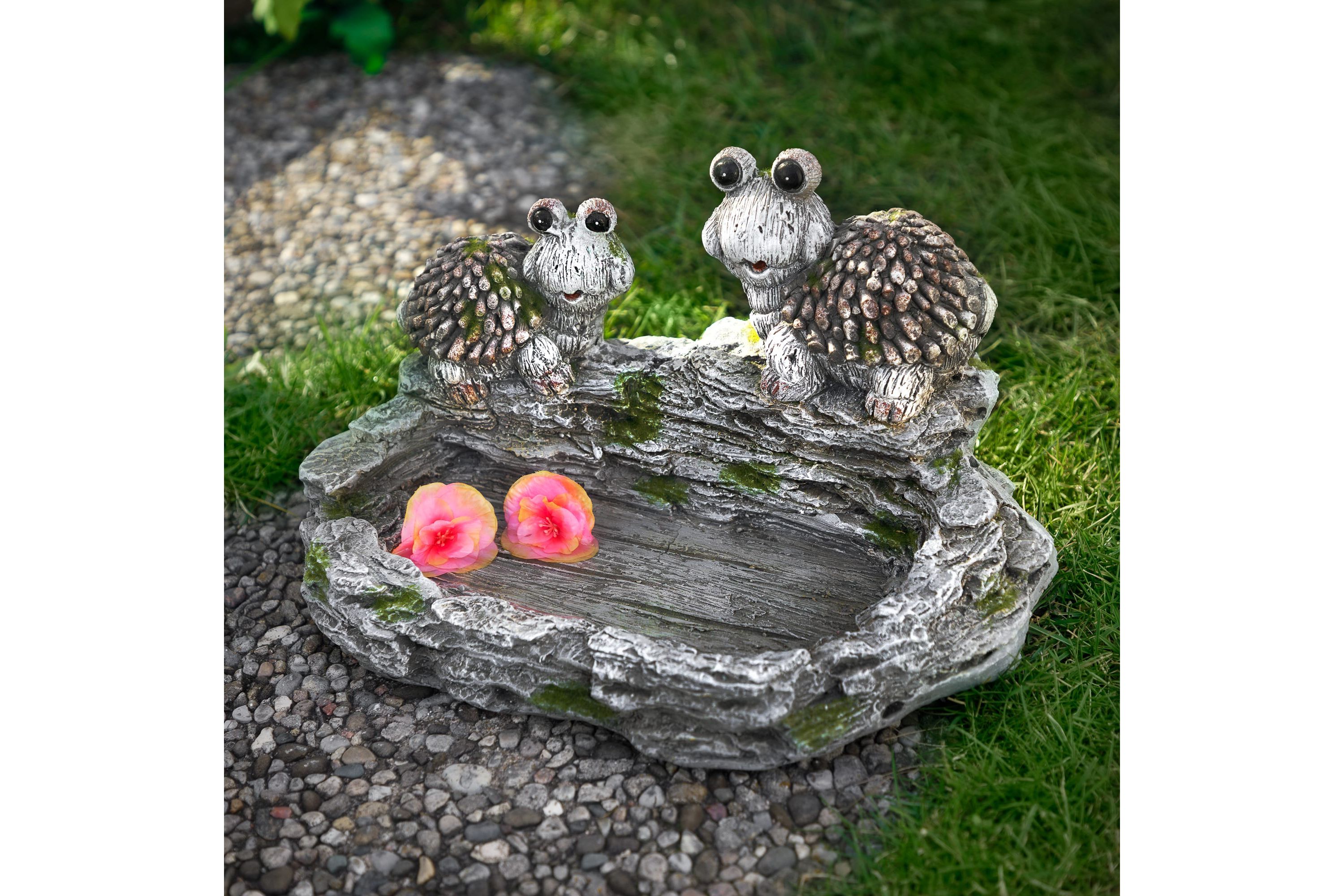Turtle Couple Outdoor Garden Bird Bath - 11.75"
