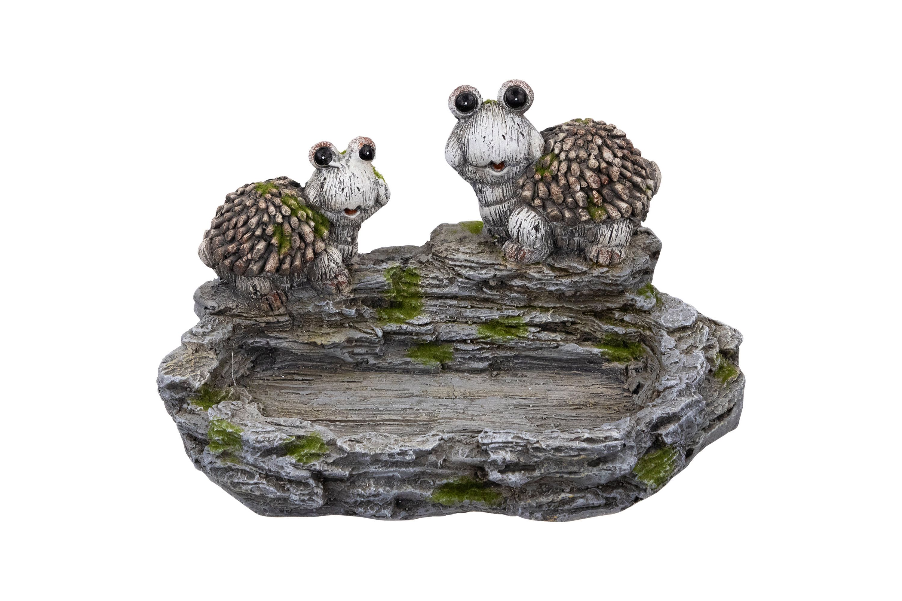 Turtle Couple Outdoor Garden Bird Bath - 11.75"