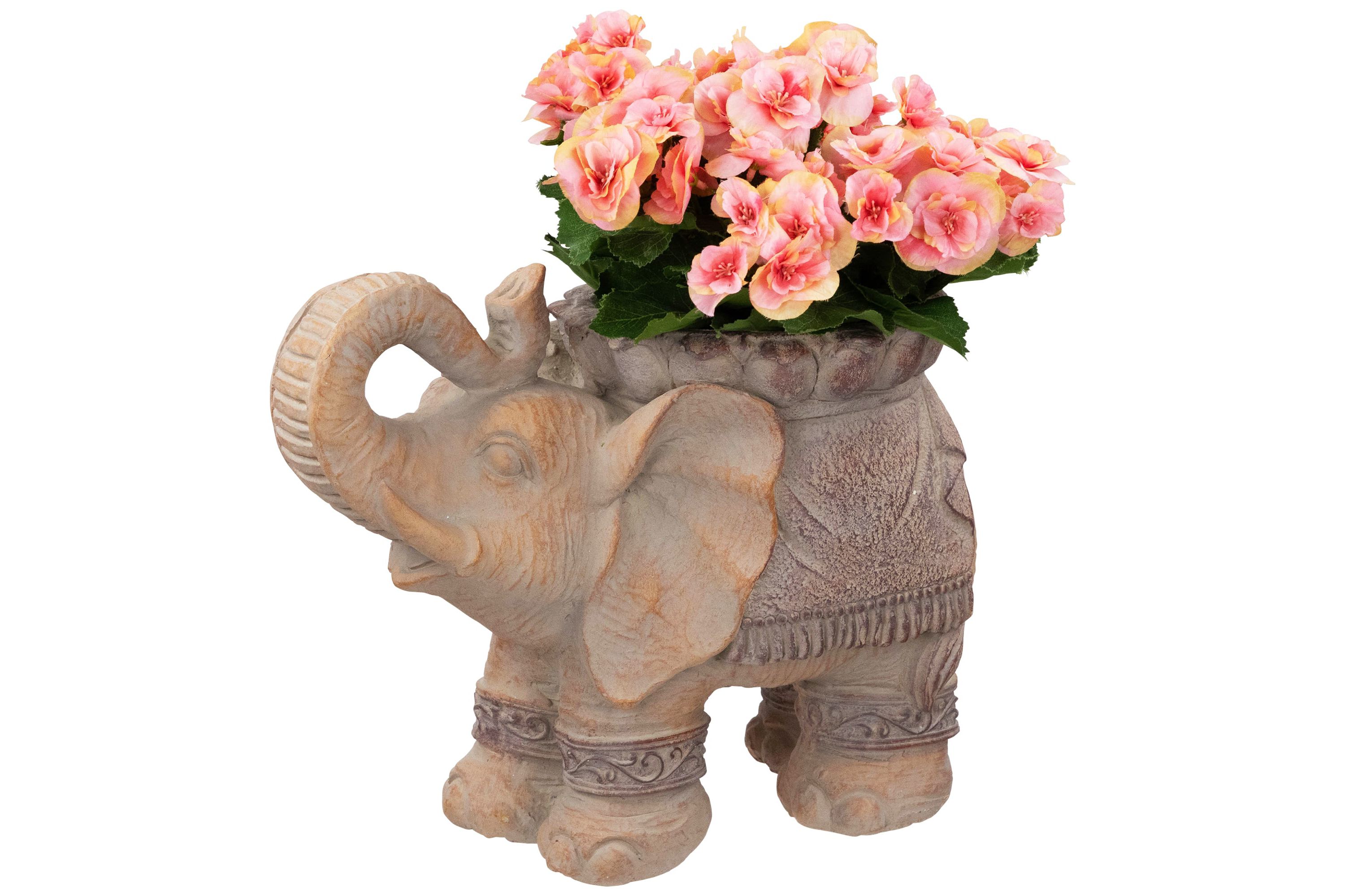 Elephant Outdoor Garden Planter - 13.75"