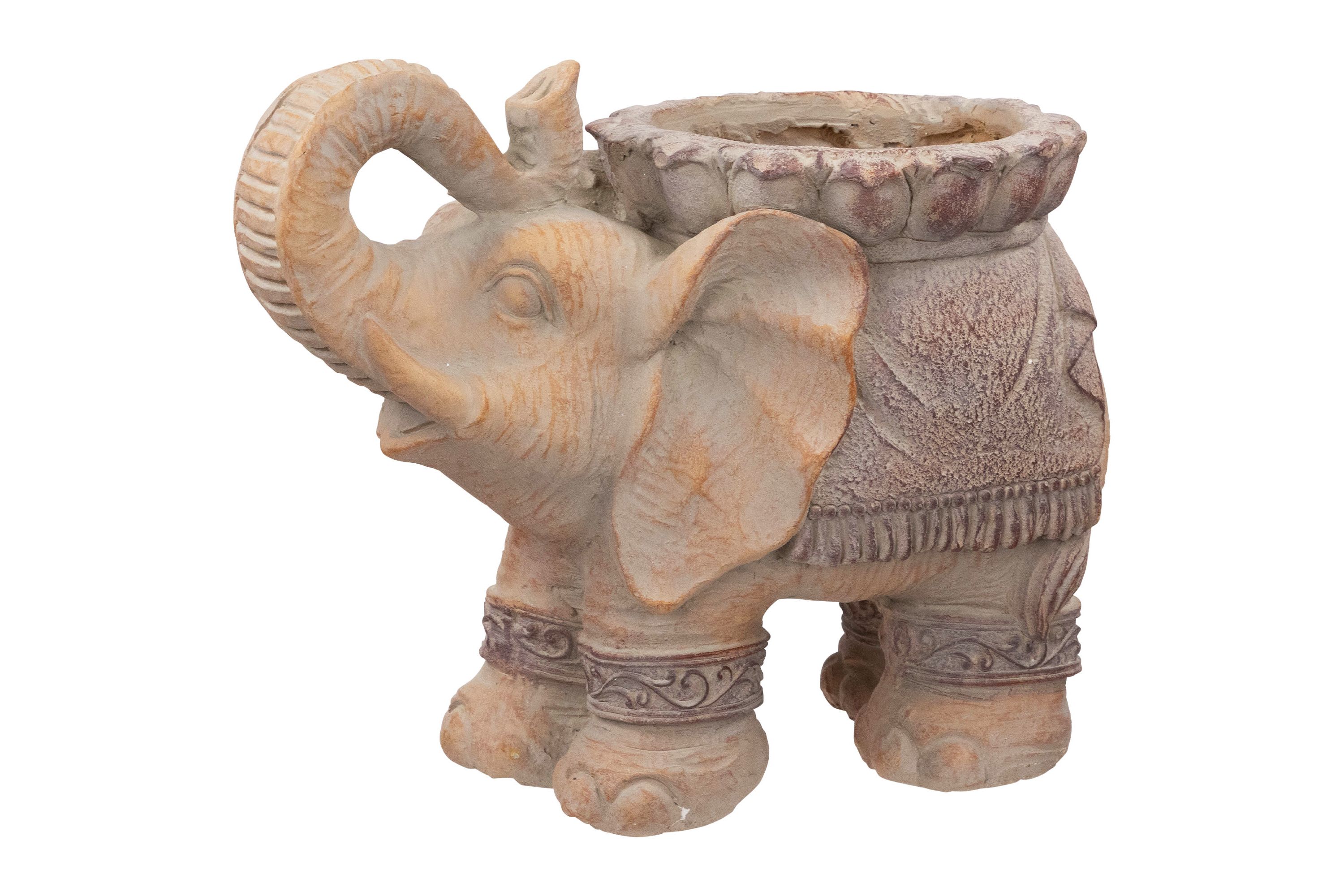 Elephant Outdoor Garden Planter - 13.75"