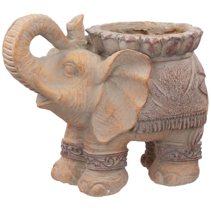 Elephant Outdoor Garden Planter - 13.75"