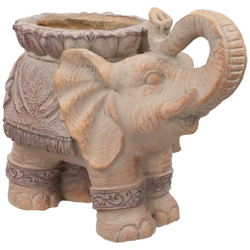 Elephant Outdoor Garden Planter - 13.75"