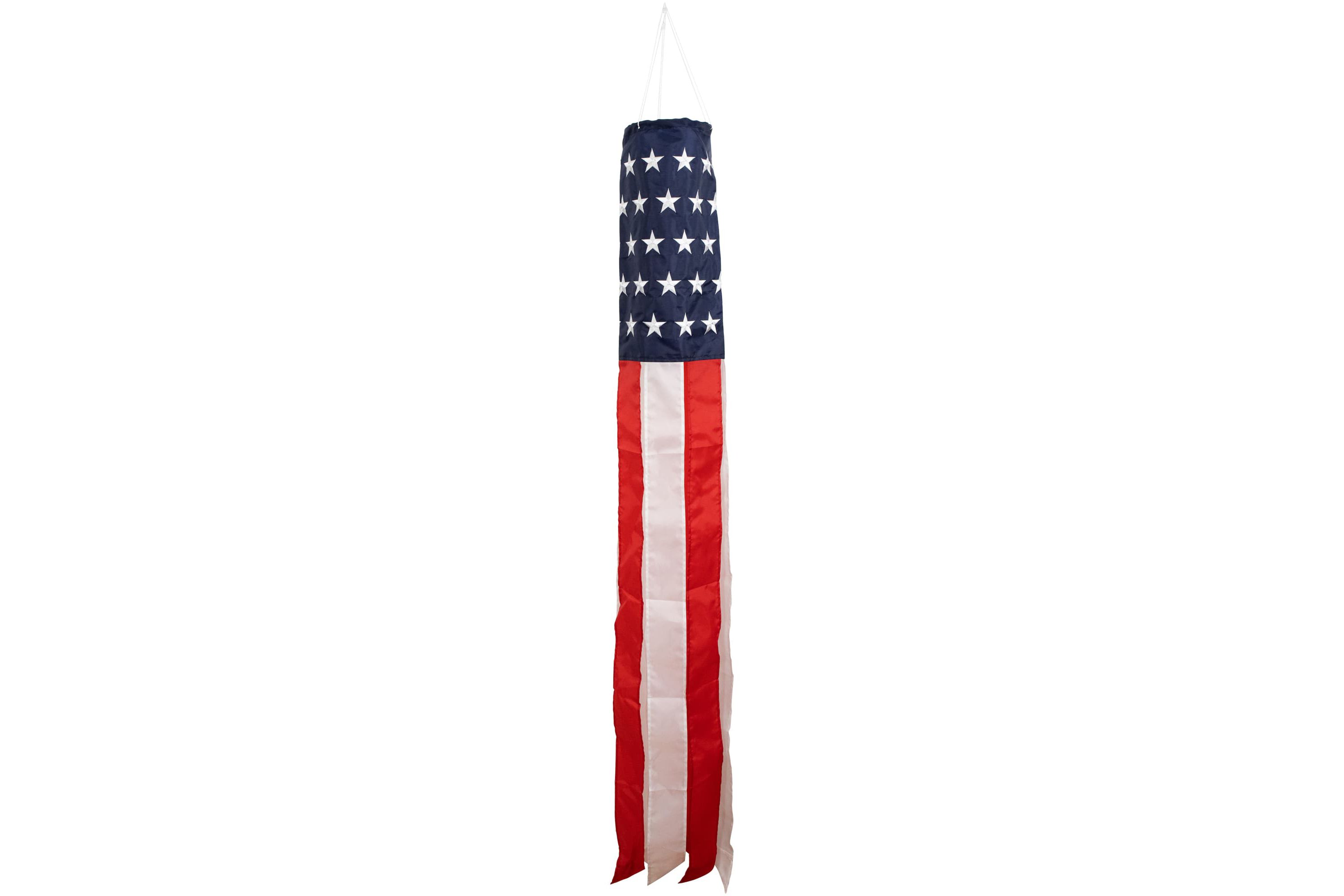 Patriotic Stars and Stripes Outdoor Windsock - 60"