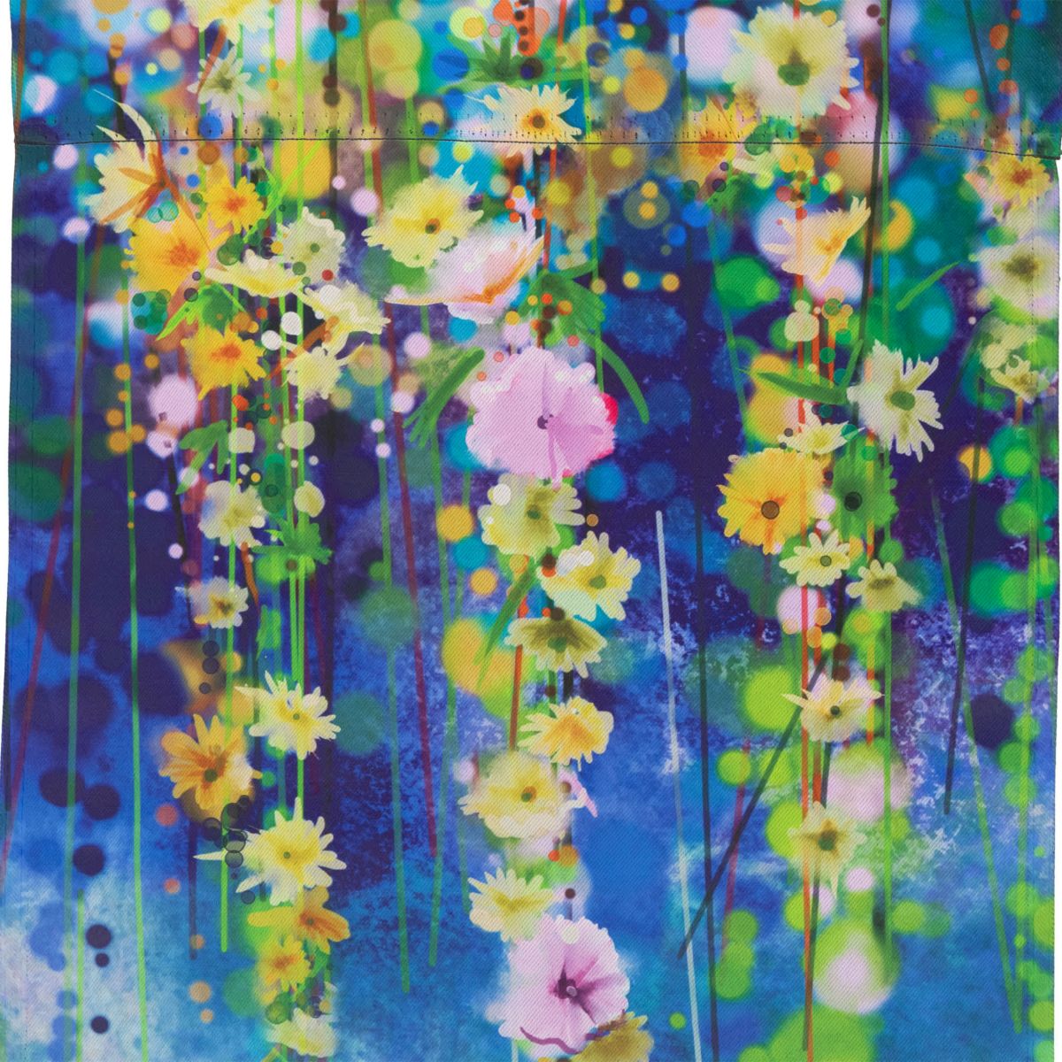 Watercolor Floral "Welcome" Outdoor Garden Flag 18" x 12.5"