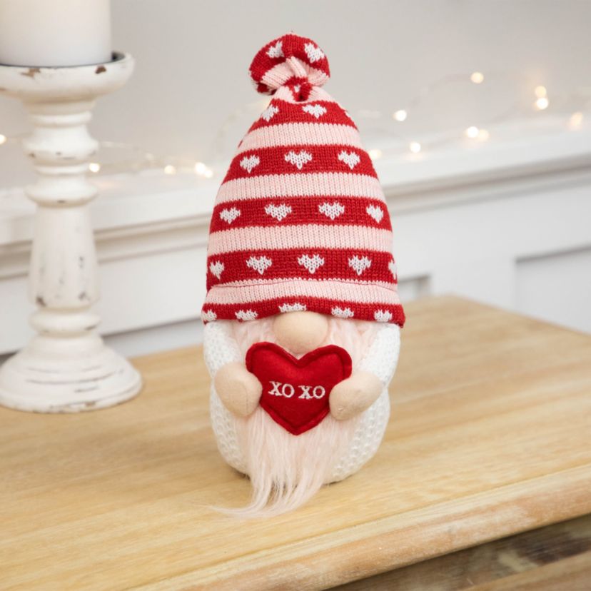 Plush "XOXO" Valentines Day Gnome - 10"