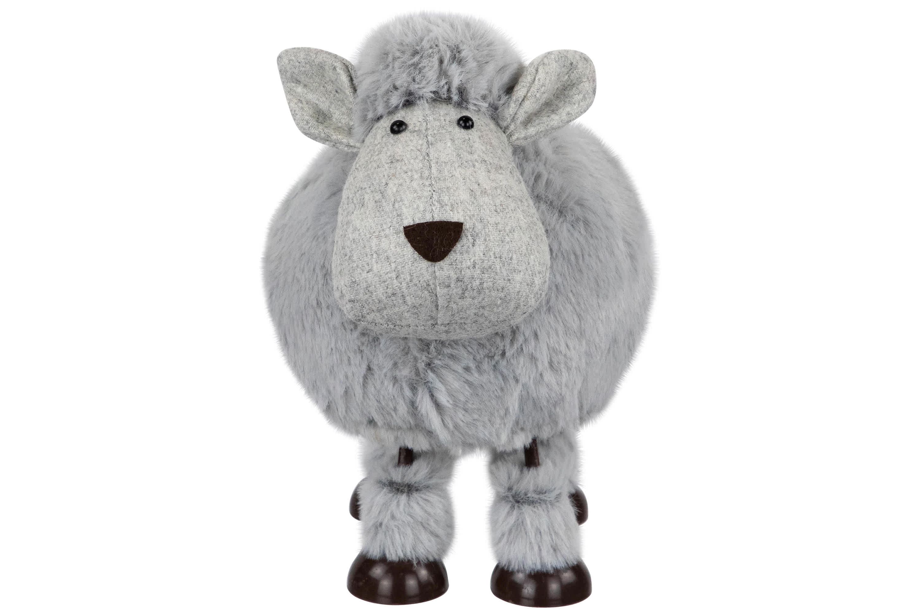 Bouncing Sheep Plush Easter Figure - 7.5" - Gray