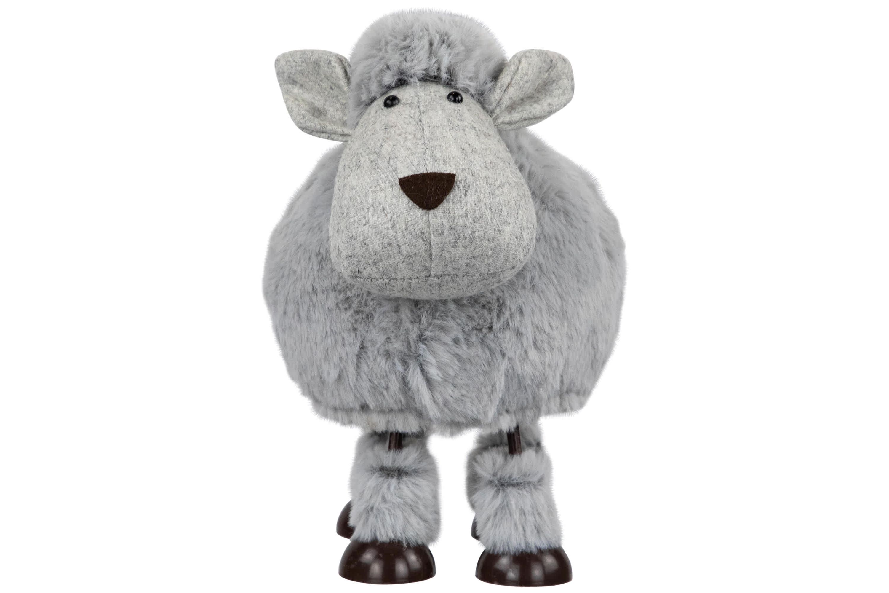 Bouncing Sheep Plush Easter Figure - 7.5" - Gray