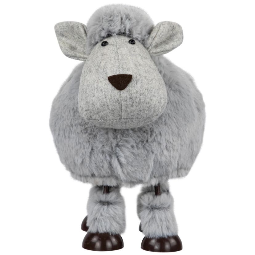 Bouncing Sheep Plush Easter Figure - 7.5" - Gray